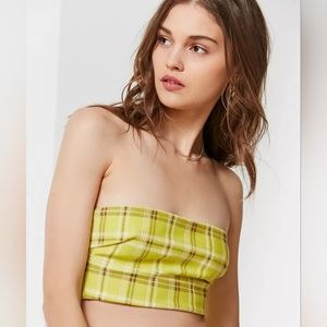 I.AM.GIA. Polaris Plaid Tube Top